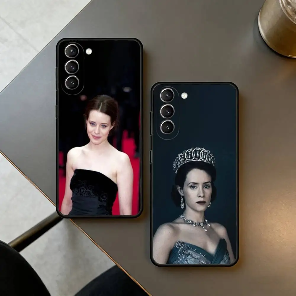 Чехол для телефона Claire Foy, черный, силиконовый, мягкий, для Samsung S26, S25, S24, S23, S22, S21, S30, Ultra, Plus, Fe, Lite