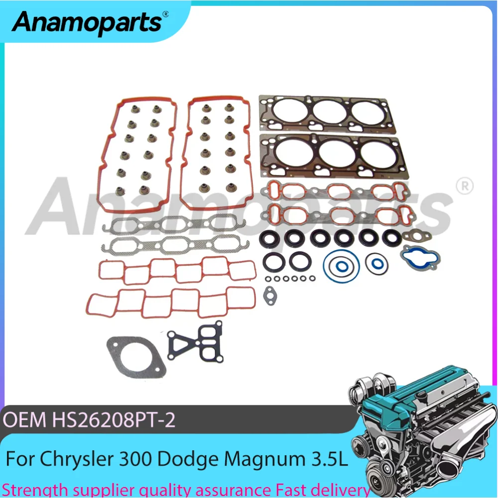 Engine Parts Head Gasket Set Fit 3.5L V6 For Chrysler 300 Sebring Dodge Magnum Charger Journey 3.5L HS26208PT-2 EGG 2007-2010