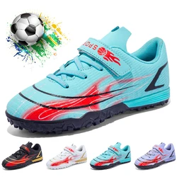 Original Children Soccer Football Boots TF/AG Cleats Grassland Sneakers Kids Boys Girls Outdoor Training Sport Footwear Shoes