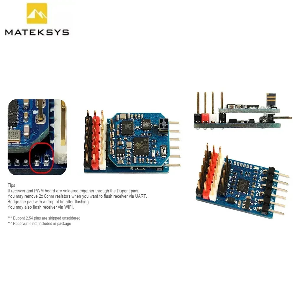 محول Matek 2025 CRSF-PWM-6/C 6CH PWM-CRSF لمحول TBS Crossfire Nano RX DIY RC - وحدة إشارة مدمجة #4