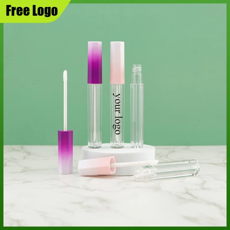 

5ML Transparent Lip Gloss Tubes Travel Portable Empty Lipgloss Containers Wholesale Plastic Lip Tint Bottles With Custom Logo