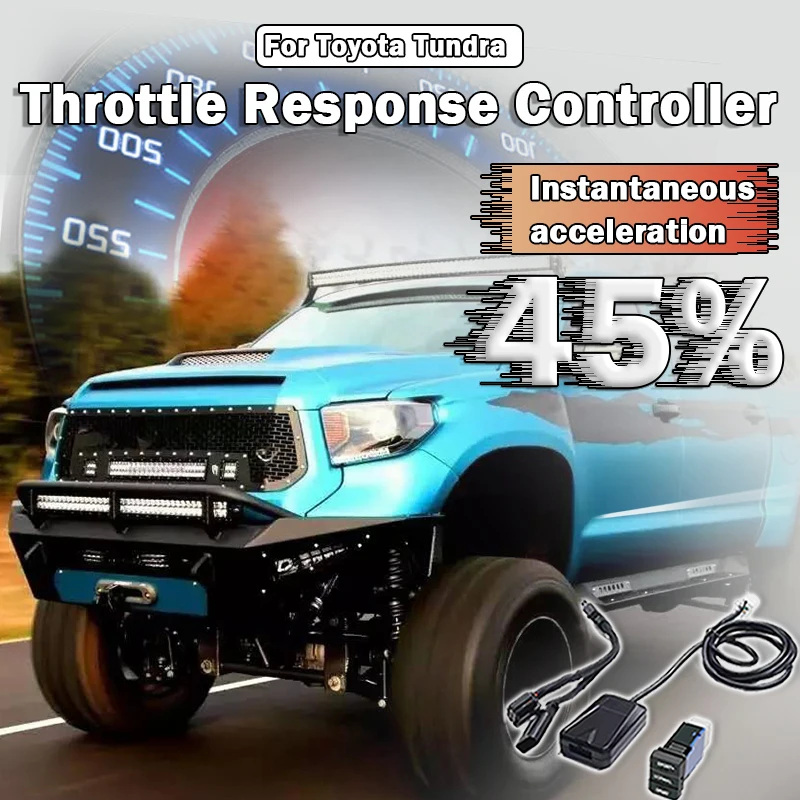 

Электронный ускоритель дроссельной заслонки, совместимый с Toyota Tundra 11-21, с добавленным контроллером переключателя режима Sport.