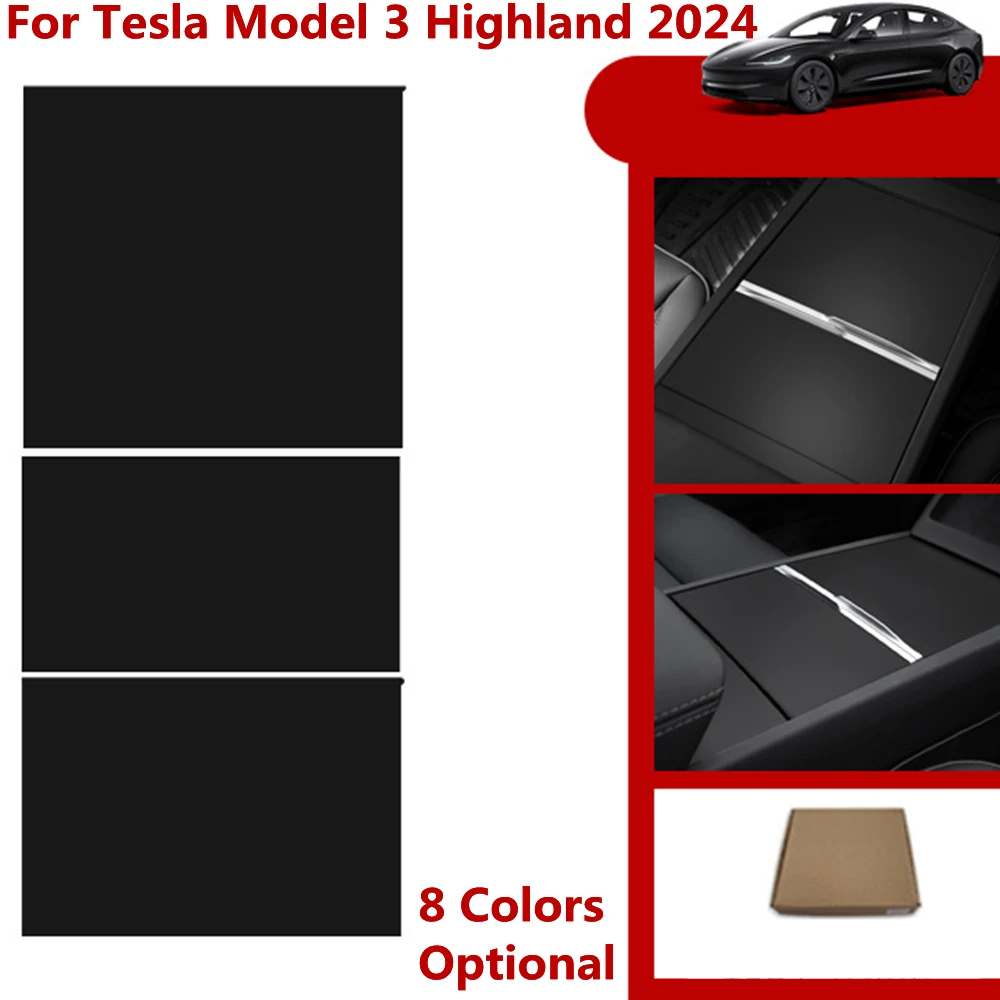 Para tesla novo modelo 3 2024 console painel de controle central capa remendo adesivo protetor novo para model3 highland 2024