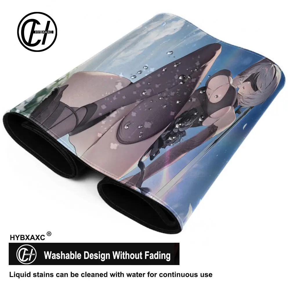 Game NieR Automata Large Mouse Pad PC Computer Game YoRHa Type A No.2 Mousepad Keyboard Desk Mats Office Rubber Anti-slip Mat