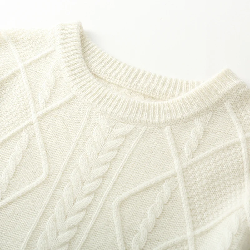 موضة 100% ميرينو الصوف س الرقبة بلون الجاكار الرجال سترة البلوز الكشمير مريحة الدافئة طويلة الأكمام الملابس