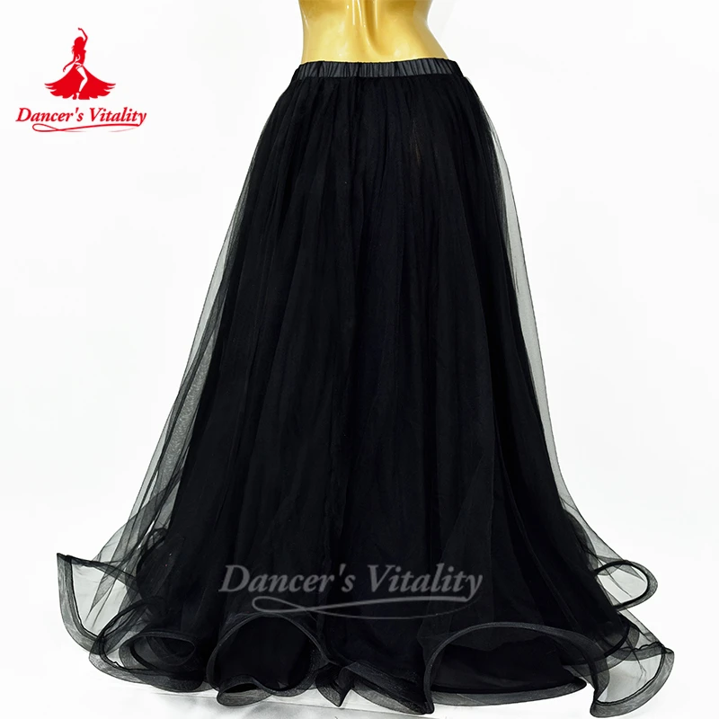 Belly Dance Skirt New Yarn Skirt Fairy Adult Children\'s Long Skirt Sexy Big Swing Skirt High-End Custom Balroom Dance Skirt