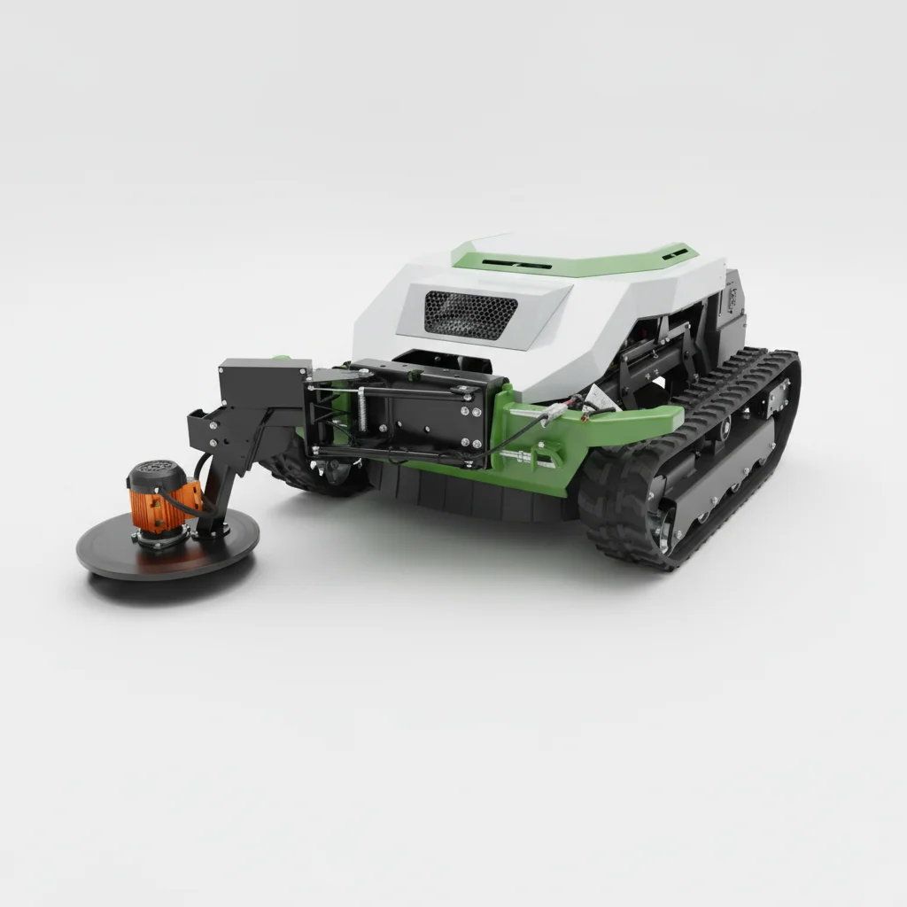 

Remote Control Crawler Lawn Mower Cordless Electric Zero Turn Mower for Garden Farm Commercial