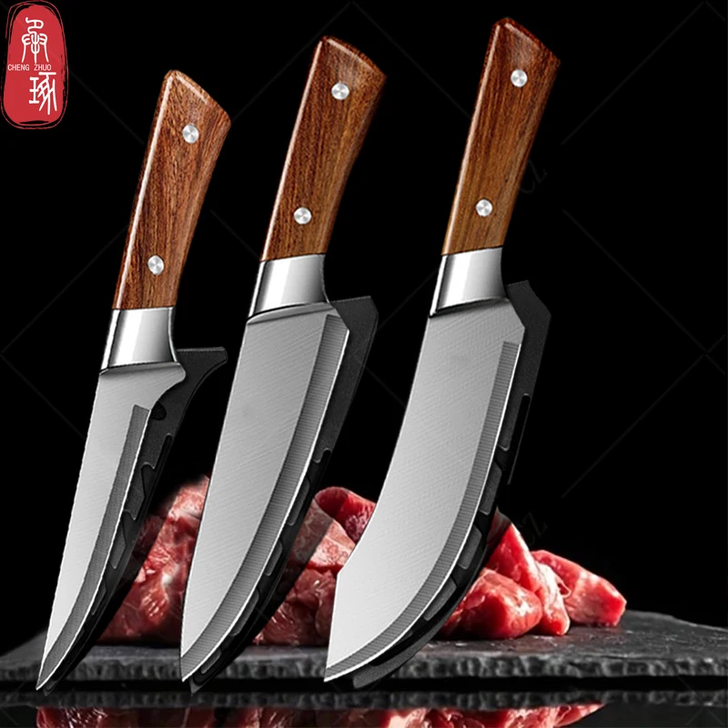 

Stainless Steel Butcher Knives BBQ Cutter Professional Chef Knives Meat Fish Slicing Fruit Boning Knife Kitchen Acceosries