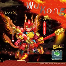 Hero Wukong Mini Building Blocks Toys with Glow-in-the-Dark Modules - Fun Battle Toy for Kids, Educational & Creative Play Decor