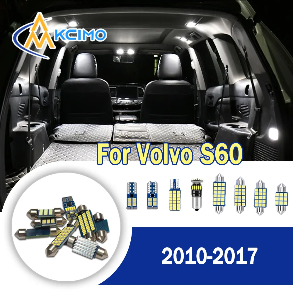 

Super Bright CANBUS Error-Free LED Interior Light Kit For Volvo S60 2010-2017 Easy Install Flicker-Free Auto Bulbs Set