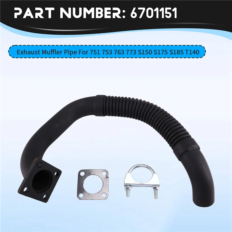 Tubo di scarico marmitta 6701151 adatto per Bobcat 751 753 763 773 S150 S175 S185 T140 LHD
