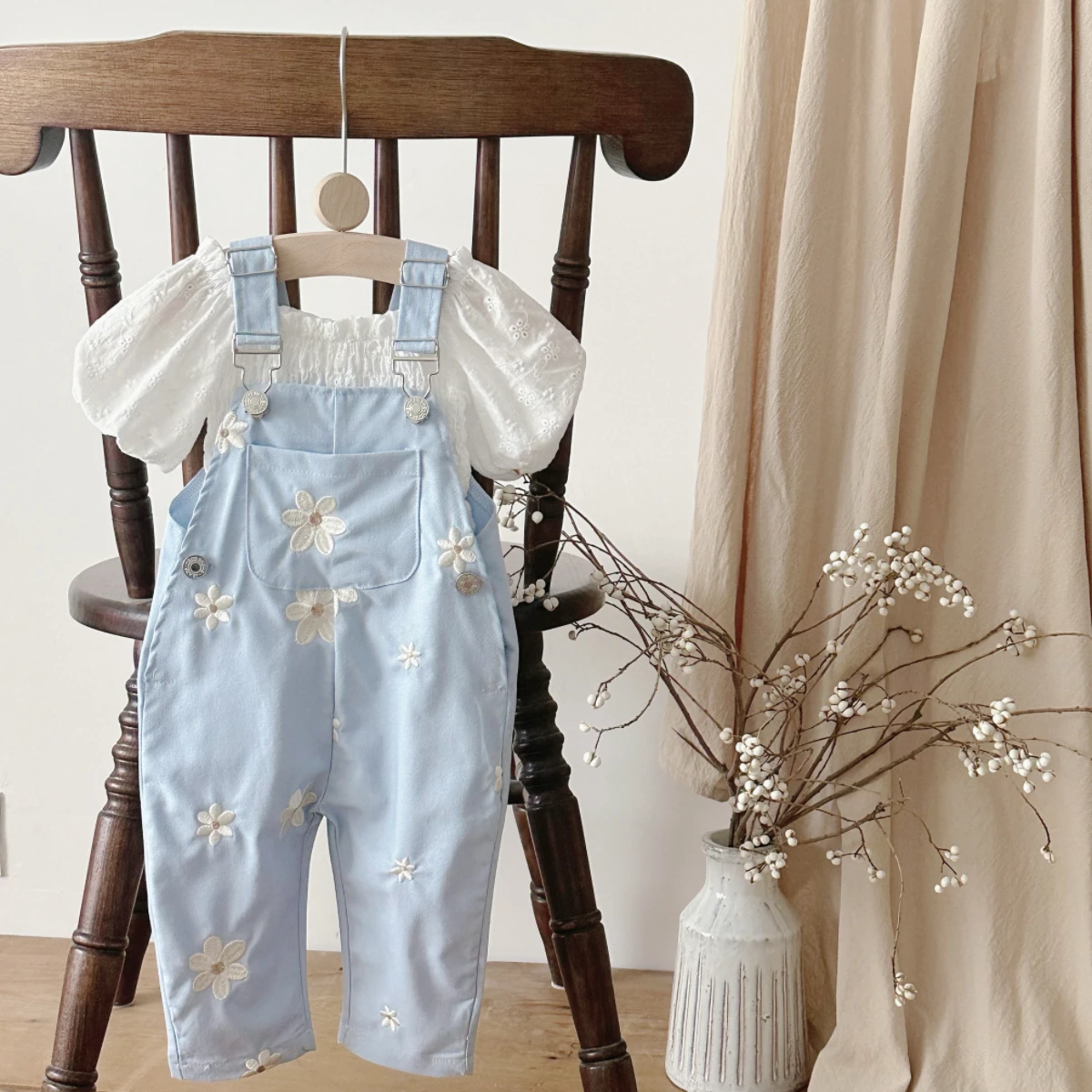الصيف الطفل الحمالات السراويل - مراجعة Baby Summer Linen Sleeveless Jumpsuit وسعره