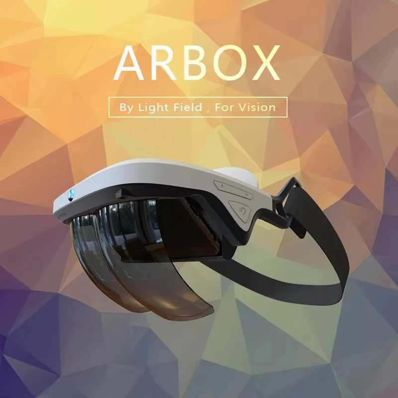 HRBOX2 3D Smart AR-Brille Video Augmented Reality Headset VR-Brille für Smartphones 3D-Video und Spiel Augmented Reality