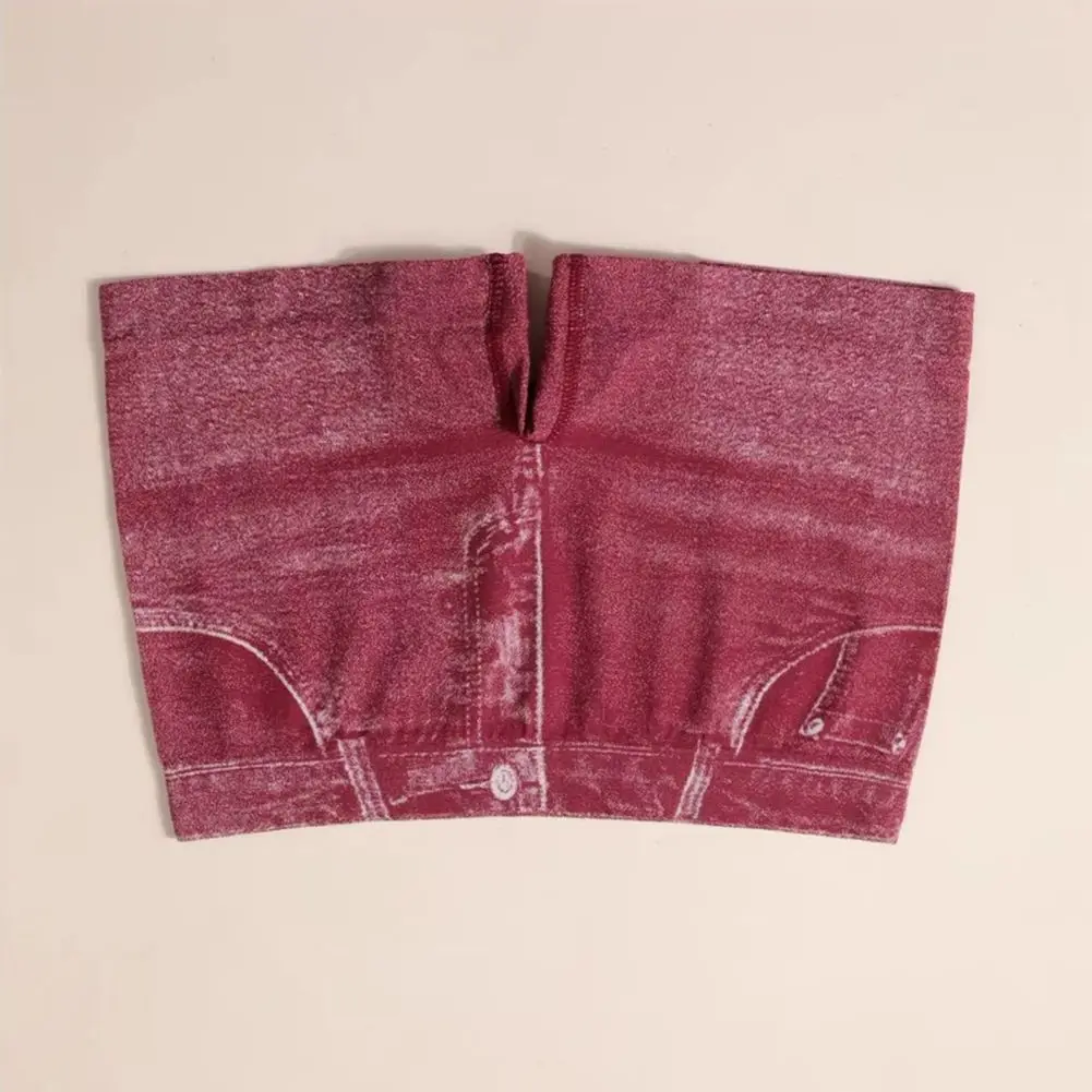 2025 Women Shorts High Stretchy Imitation Denim Short Leggings with Pockets Tight Fitting Summer Shorts Daily Wear