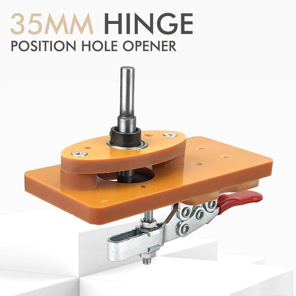 

35mm Hinge Jig Drilling Hole Puncher Hinge Boring Dowel Jig Woodworking Dowel Cabinet Jig Drill Guide Locator DIY Auxiliary Tool