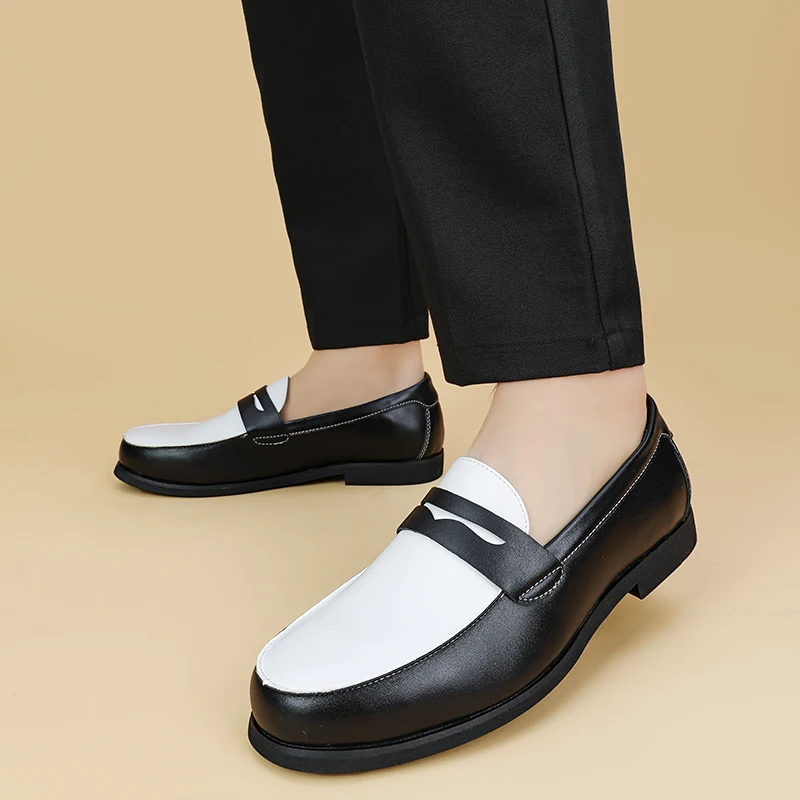 Spring Classic Fashion Casual Men's Breathable Loafers Korean Version New Men's Comfortable Business Fit Casual Leather Shoes