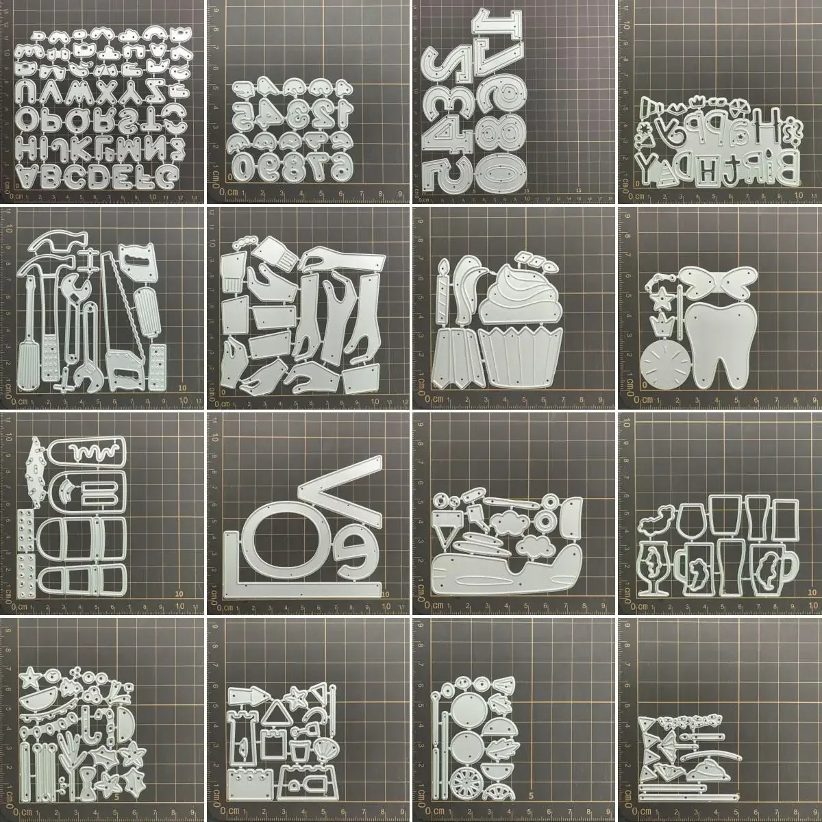 21 kinds words numbers Metal Cutting Dies Stencils For DIY Scrapbooking Decorative Embossing Handcraft Die CutsTemplate