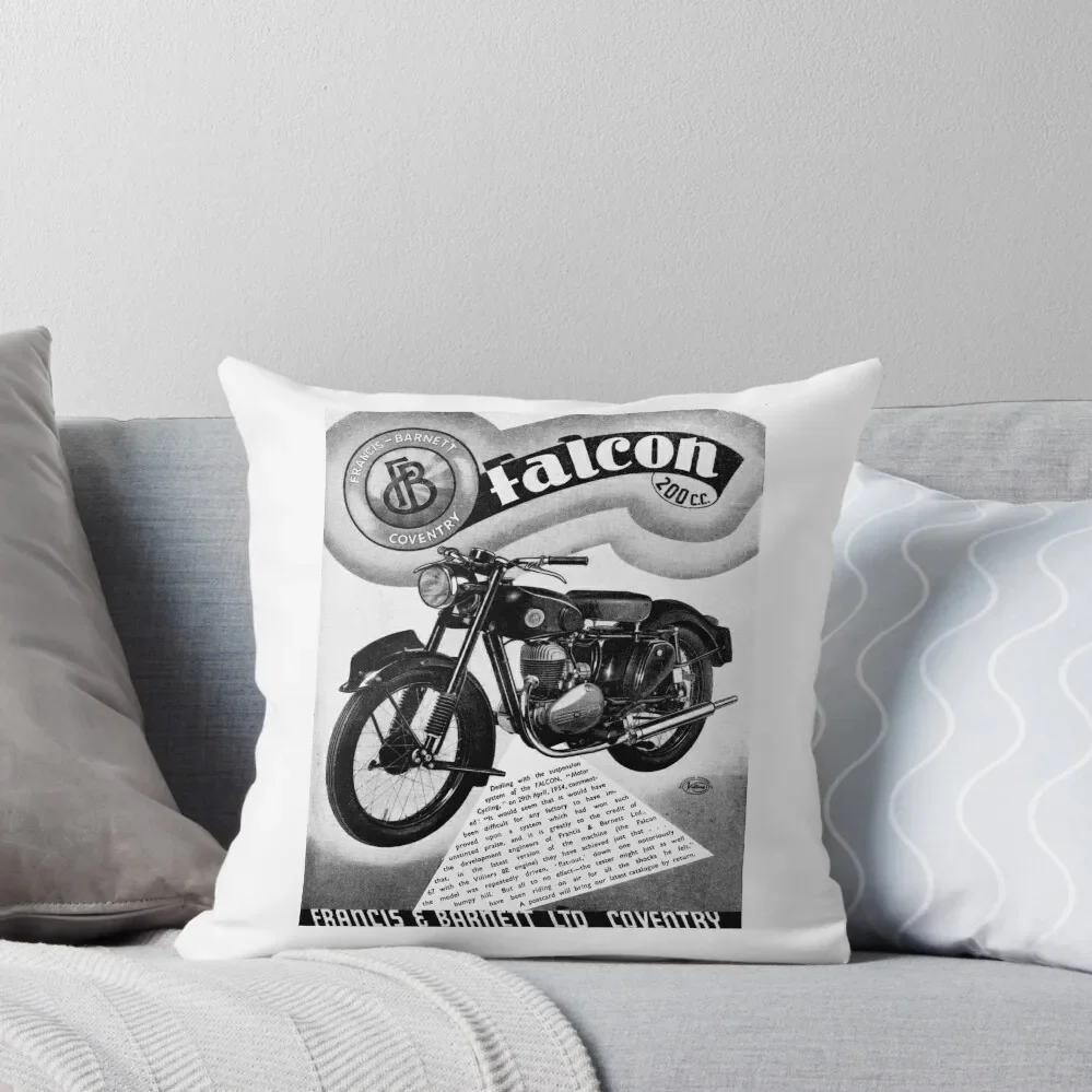 

1954 Francis Barnett Motorcycle advert Throw Pillow Pillow Case Christmas bed pillows pillow