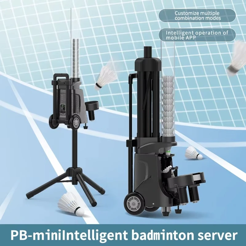 Factory Direct Sales Badminton Machine Training Equipment APP Control Outdoor & Indoor for Badminton Shuttlecock Feeder Machine