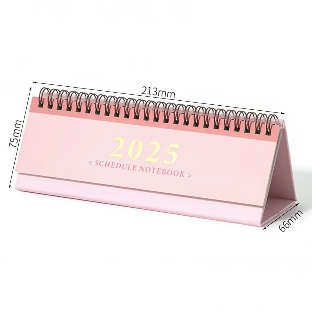 2025 Small Desk Calendar Mini Standing Desktop Calendar 12 Monthly Planner Schedule Notebook Office Calendar