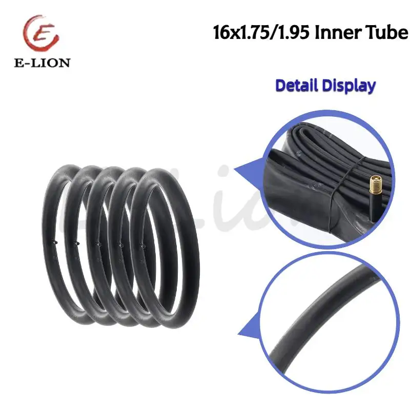 

Внутренняя трубка 16x1,75/1,95, высококачественная внутренняя трубка с прямым горлышком, подходит для детского велосипеда/складного велосипеда/малого скутера