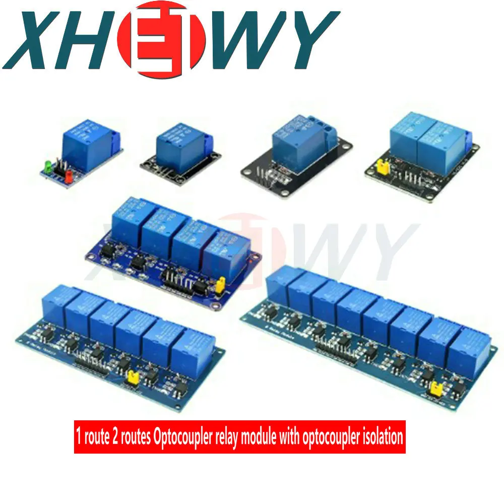 1 2  Channel 5V  Relay Module With Optocoupler Relay Output 1 2 4 6 8 Way Relay Module For Arduino