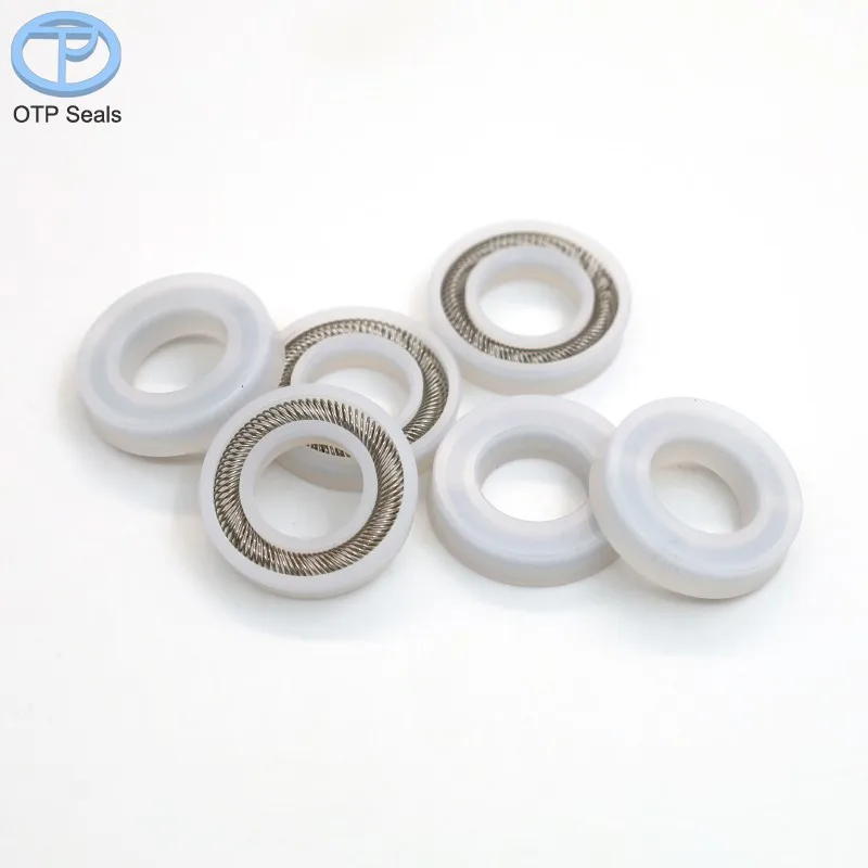 

Spring Seal Ring for Shaft UPE UHMWPE abrasion Seals ultra high molecular weight polyethylene inclined spring factory customized