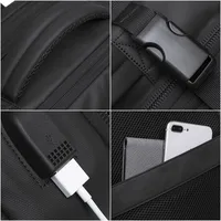 BANGE Travel Backpack Men Business Backpack School Expandable USB Bag Large Capacity 17.3 Laptop Waterproof Fashion Backpack - Image 5