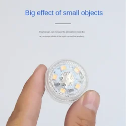 1PCS Mini Car Touch Light Led Automobile Illuminating Lamp Wireless Battery Ambience Light Car Touch Lamp