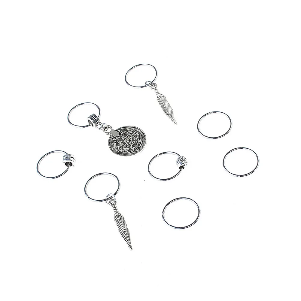 Ethnic Braid Hair DIY Jewelry Loops Rings for Braids Extensions Dreads Updos Pigtail Accessory Trendy Hair Accessories for Women