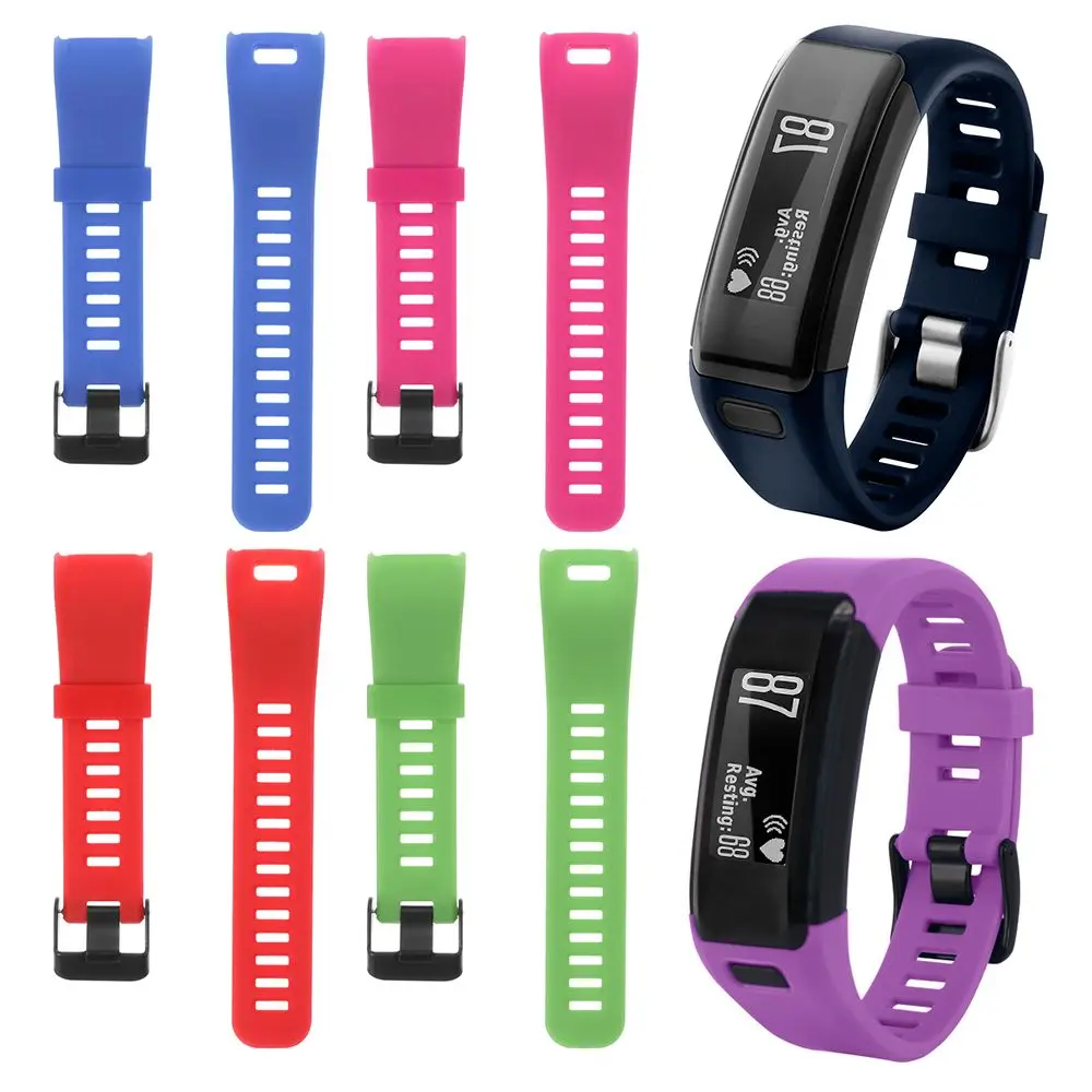 Replacement Classic Sports Wristband Watch Band Silicone Strap Bracelet For Garmin Vivosmart HR