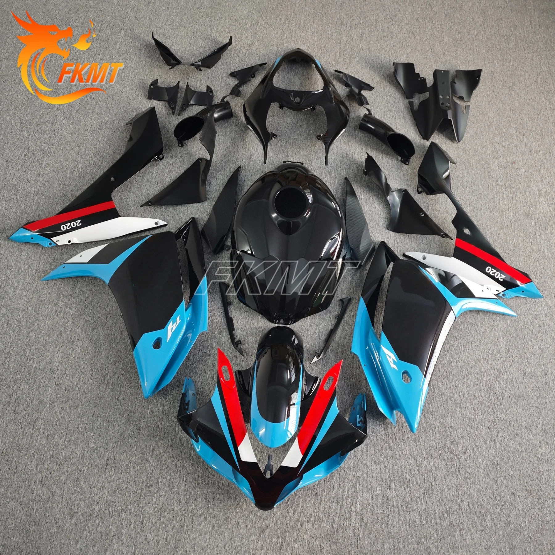 

Motorcycle For Yamaha R1 2007 2008 Full Fairing Kit Bodywork Cowling Fit YZFR1 07 08 Bright black matte black gold letters