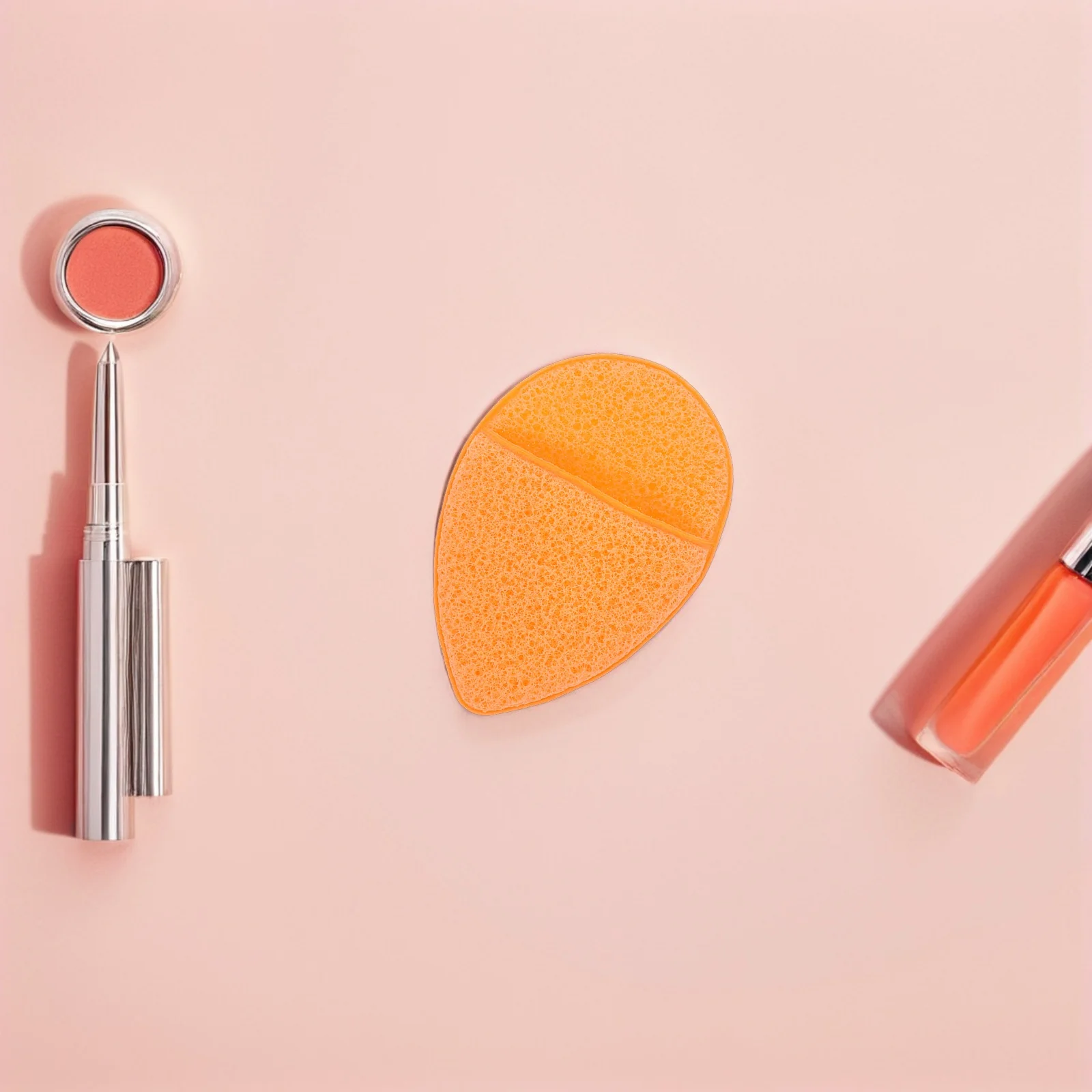 

20pcs Cleansing Makeup Remover Facial Sponge Deep Cleaning Face Pads Orange Sponges for Sensitive Skin Exfoliating Scrubber