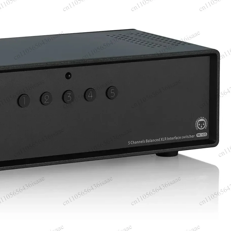 MC105 Manual 5-Way Balanced XLR Audio Switcher Bi-Directional 5-In-1-Out & 1-In-5-Out Signal Selector