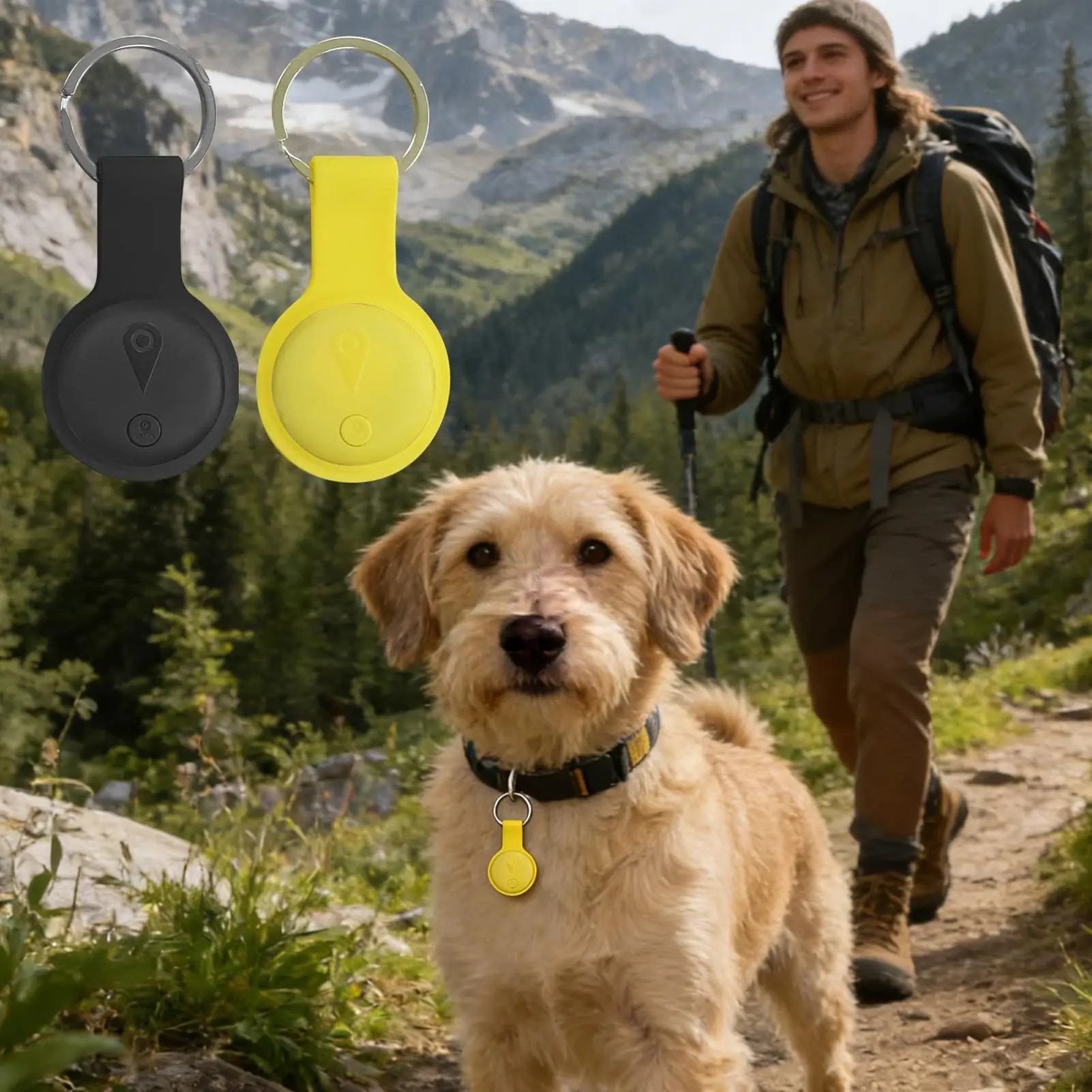 GPS Dog Tag Long Distance Instant Battery Operated GPS Dog Collar Fence System For Key Luggage Puppy Kitten Cat Outdoor Yard