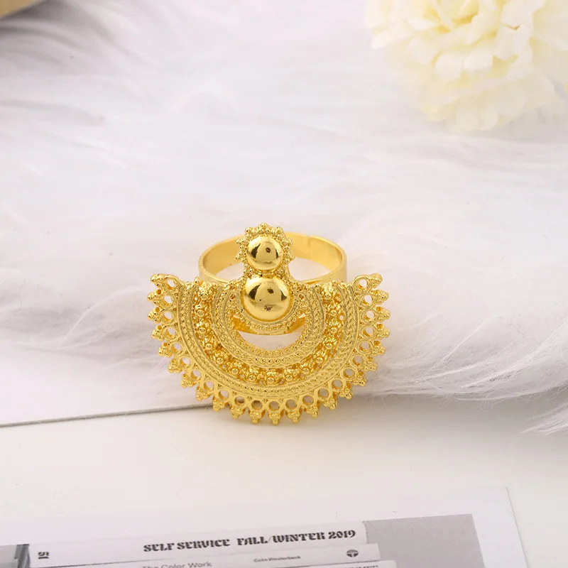 3pcs Jewelry Set Necklace Ring Earrings Female Models Light Luxury Style  sector Plated Jewelry Bridal Wedding Jewelry Set