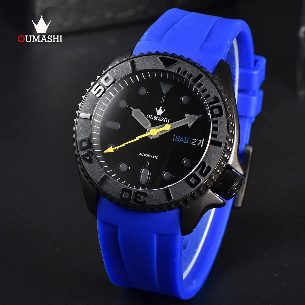 

OUMASHI men watch New Men Luxury Automatic Mechanical NH watch 35A watch Movement Stainless Steel Waterproof Watch