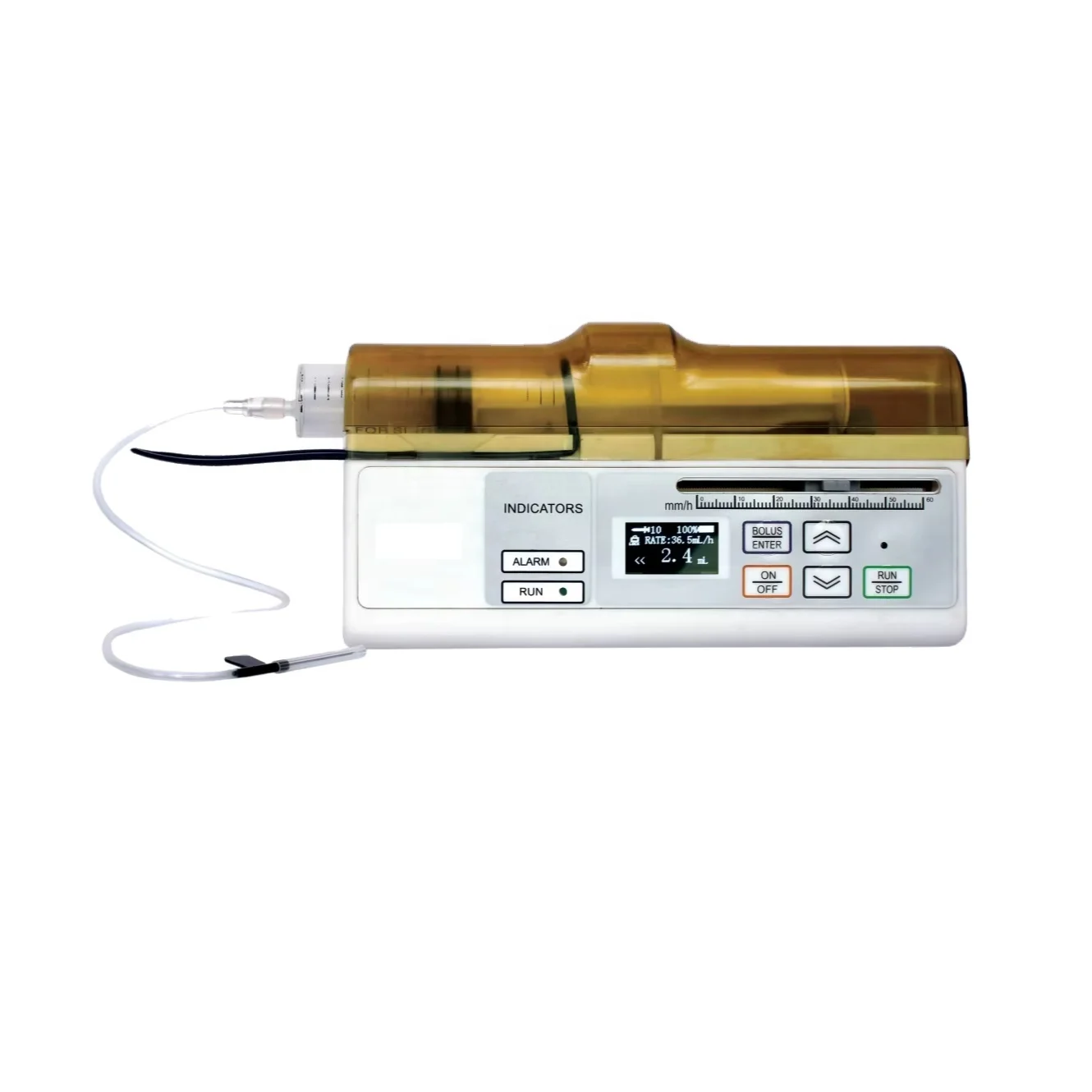 Portable and Very Small Medical Syrin-ge- Pump with Battery for Hospital Pump