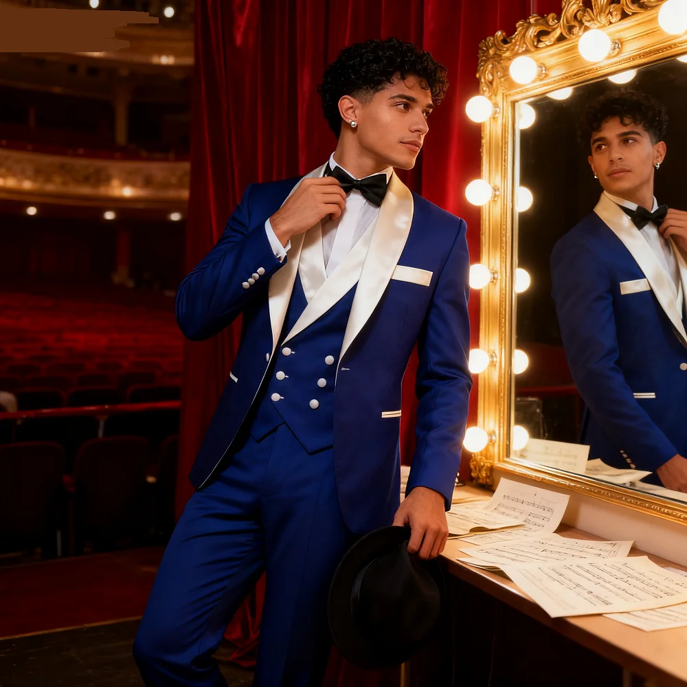 

Slim Fit Jacket for Men, Formal Suits, Male Jacket, Men's Blazer, Red and Grey, Business, Plus Size, 3 PCs