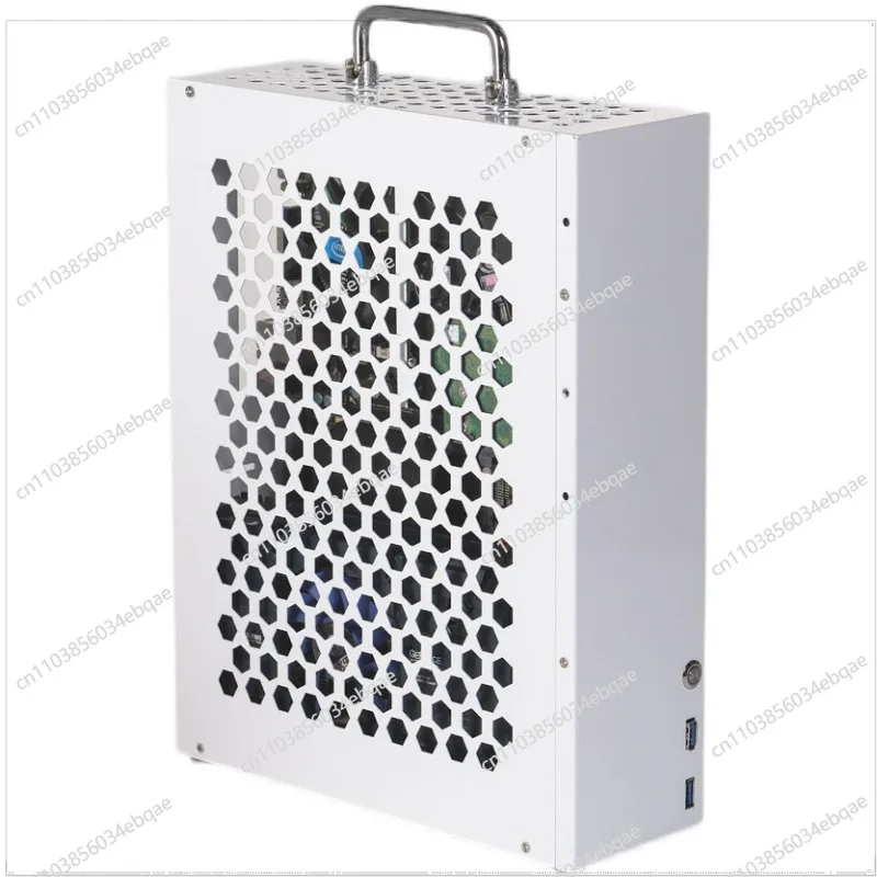 

For M12 MATX Itx Mini Portable Side Transparent A4 Portable Chassis Flex Power Single Display Chassis K39