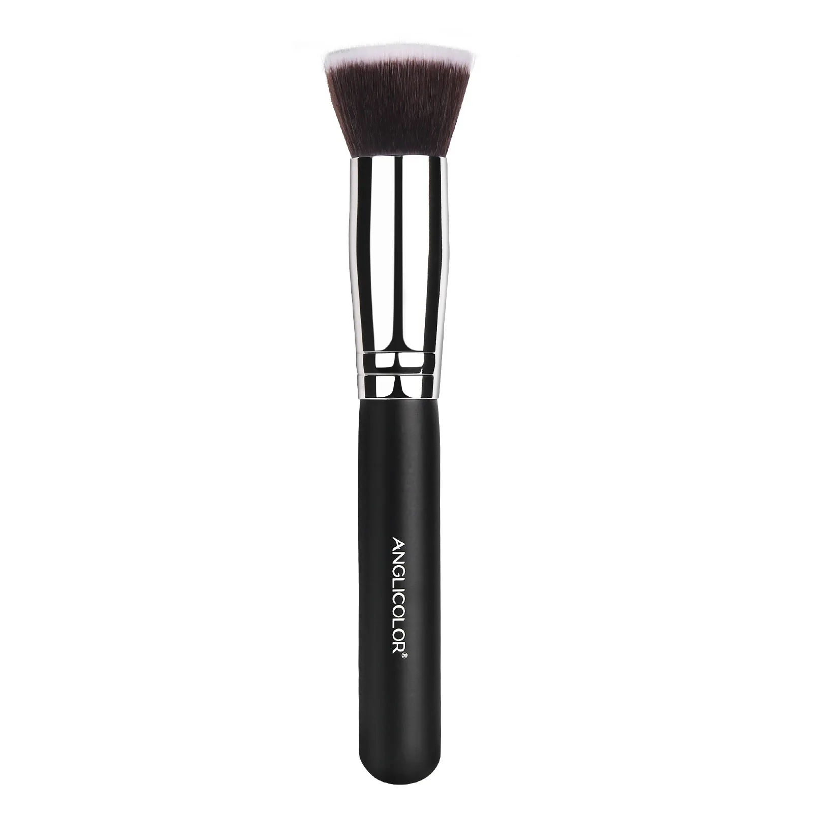 

ANGLICOLOR Beauty Flathead Foundation Soft Fine Makeup Brush Portable Soft-bristled Wooden Handle Beauty Brush