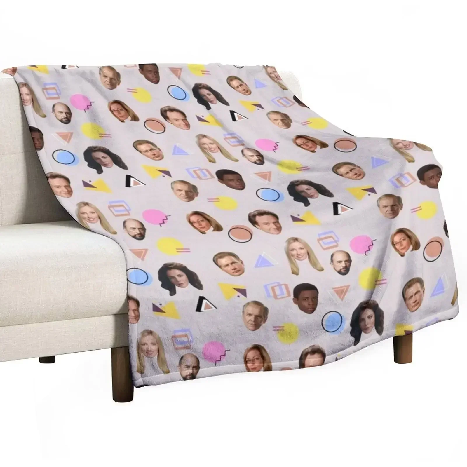 the west wing pattern Throw Blanket Sofa Quilt Decoratives Camping Flannel Fabric for babies Luxury Throw Blankets