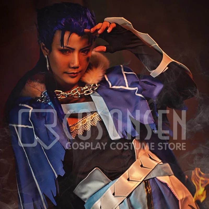 

FGO Cu Chulainn caster Grand Order stage 3 cosplay costume full set all size cospayonsen custom made