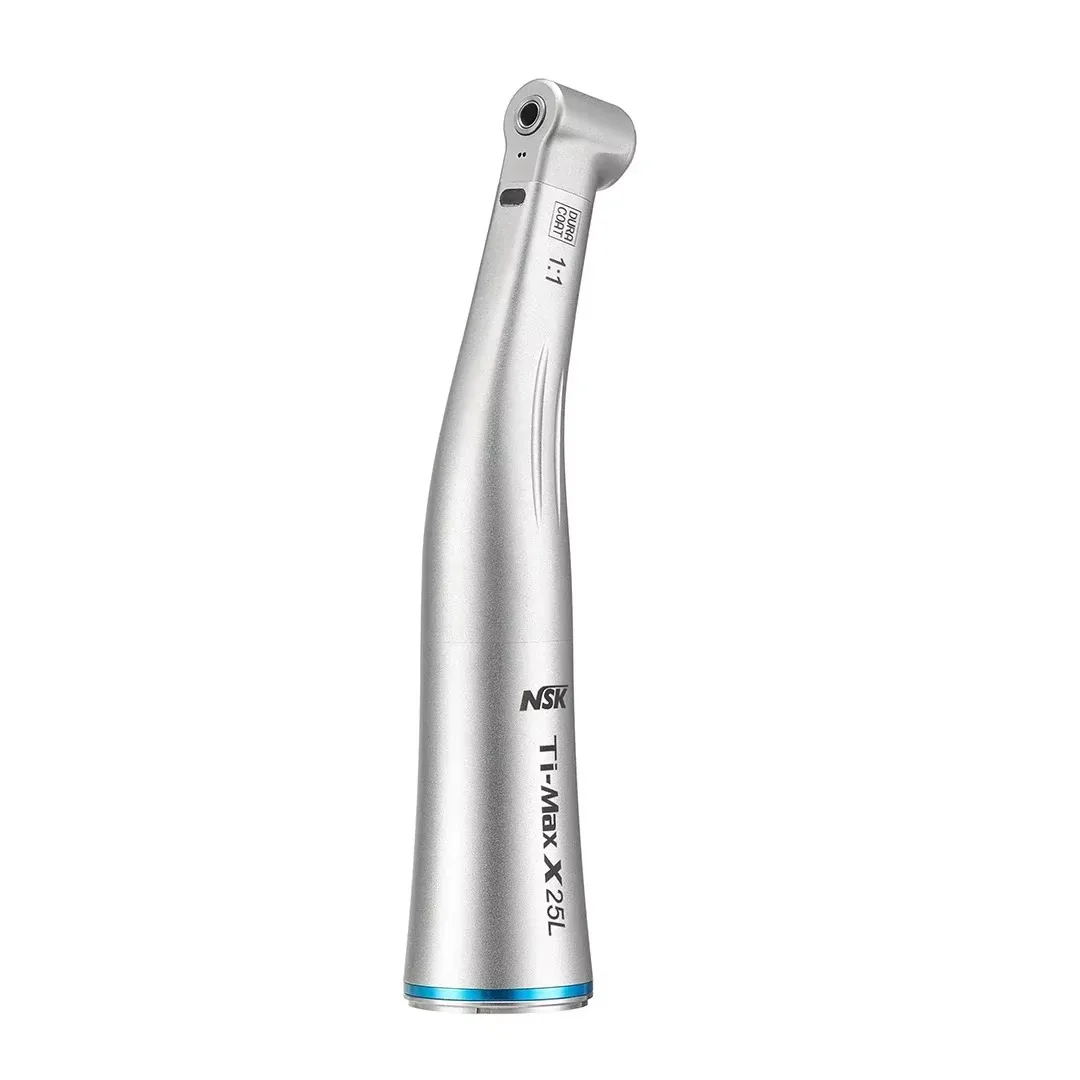 NSK Ti-MAX X25L Dental 1:1 Direct Drive Speed Fiber Optic Spray Air On/Off Switch Dentistry Low Speed Handpiece Fit E Type Motor