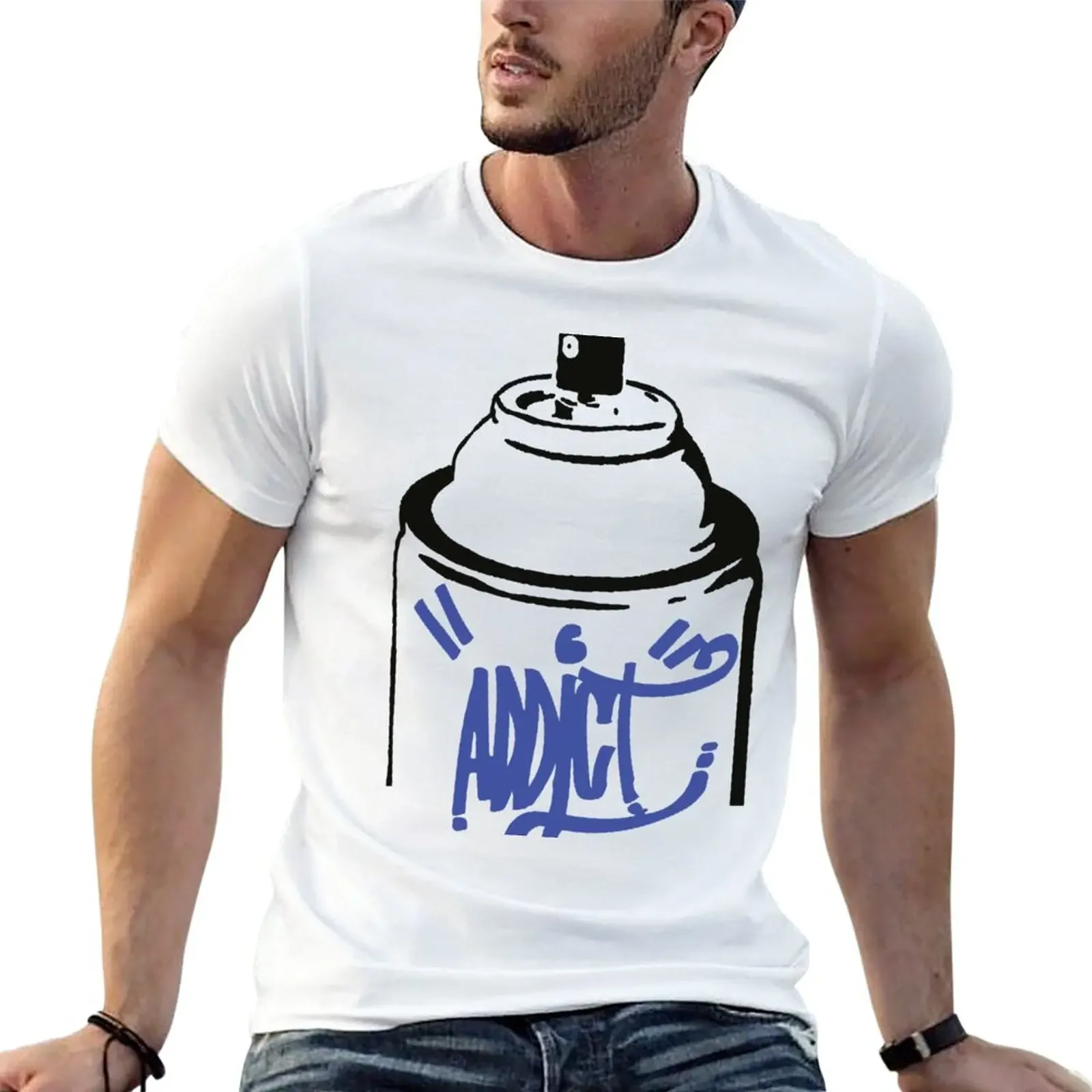 

Spray Bomb Graffiti Addict T-Shirt summer top vintage funnys men workout shirt