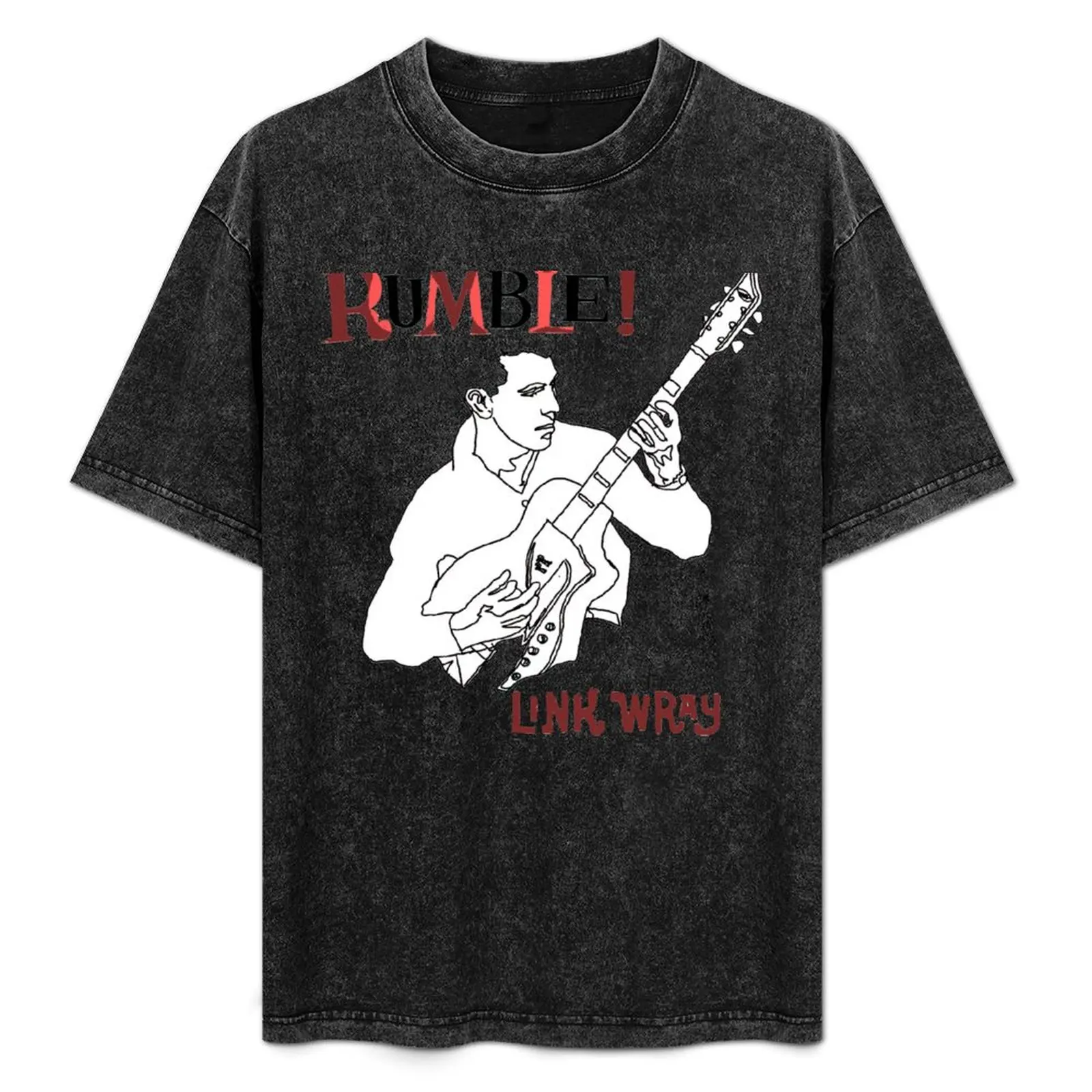 Link Wray - Rumble! - Guitar hero T-Shirt Clothing anime tshirt heavyweights tshirts personalised mens t shirt