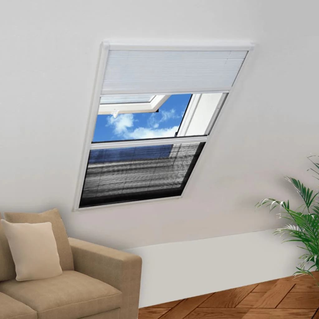 60x80cm aluminum sun window pleated mosquito net