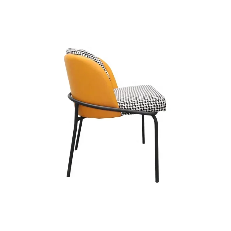 

-living room furniture modern design golden metal leg colorful fabric velvet living room leisure chair for dining