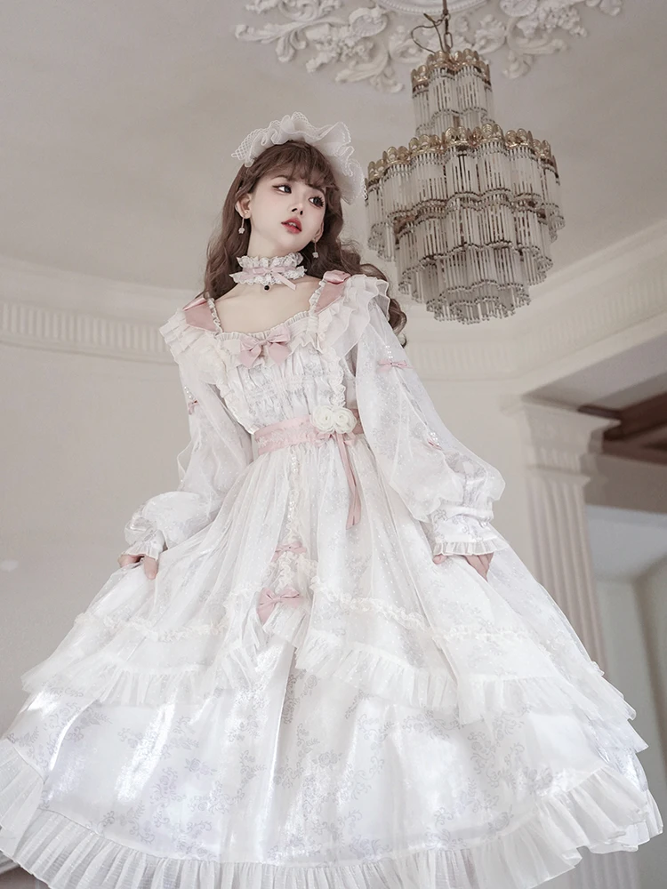 

Original Lolita Daily Princess Dress Flower Wedding Elegant Op Gorgeous Luxury French Lolita Dress Spring/summer