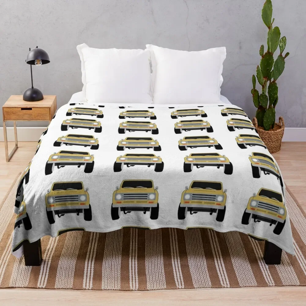 Yellow International Scout Throw Blanket Camping Decoratives Blankets